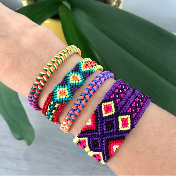 Handmade Colorful Friendship Bracelets - Picture 3 of 5